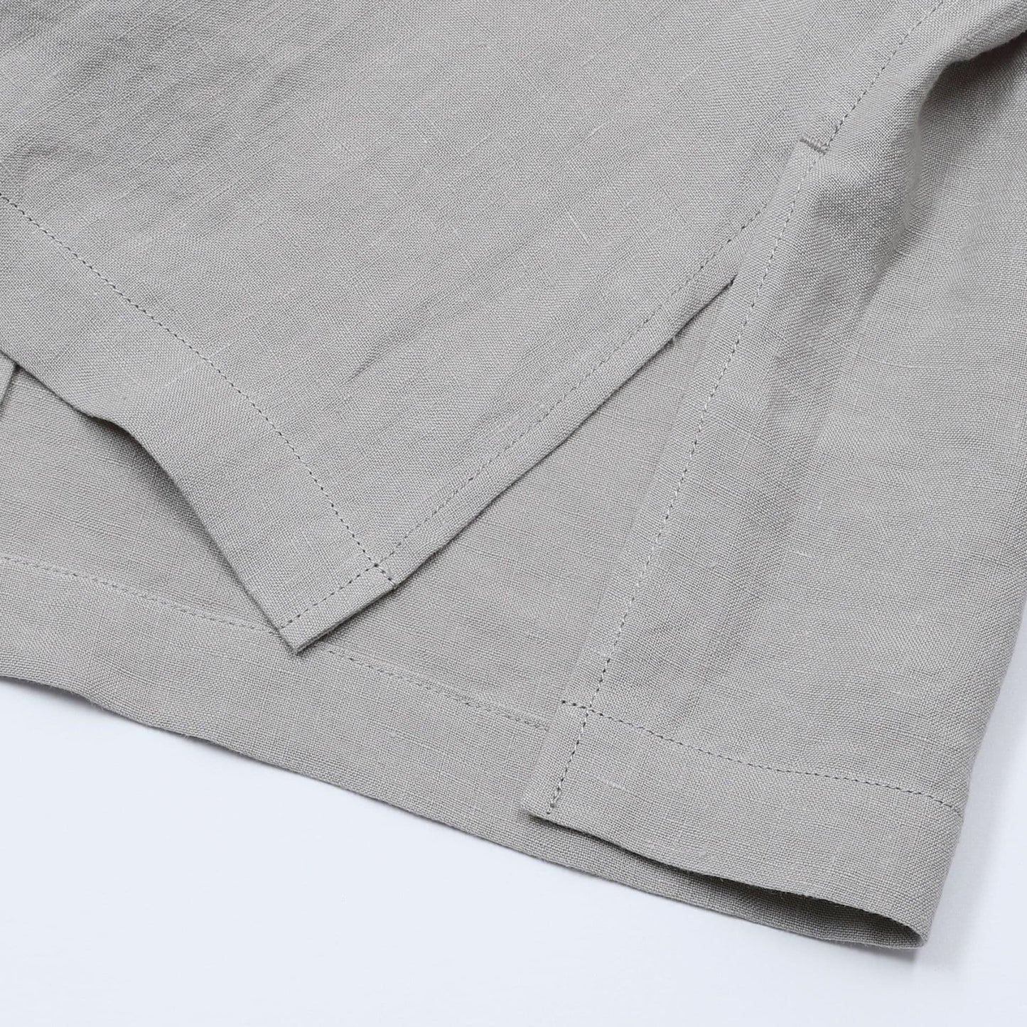PONZA | CAMISA HOMBRE 100% LINO CUELLO CAMPERO CON BOLSILLO