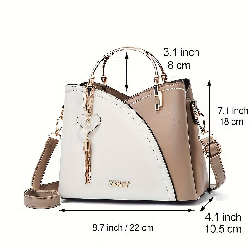 Elena | Bolso de Mano Mujer Asa Superior Dorada