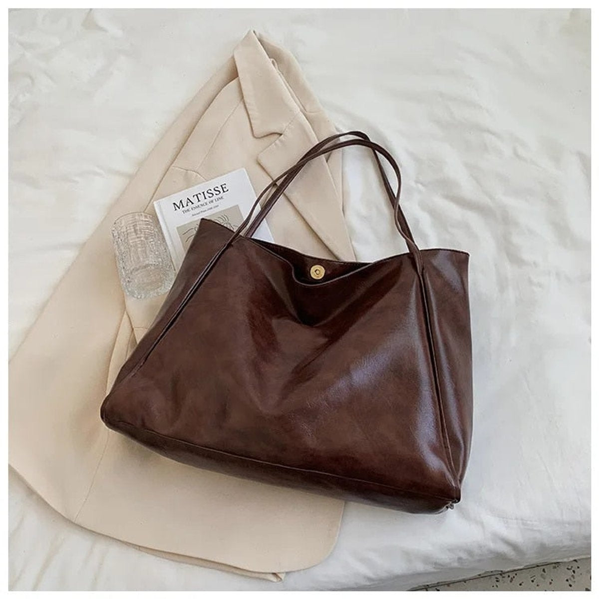 Rebeca | Tote Bag de Piel Sintética Grande Mujer Shopper