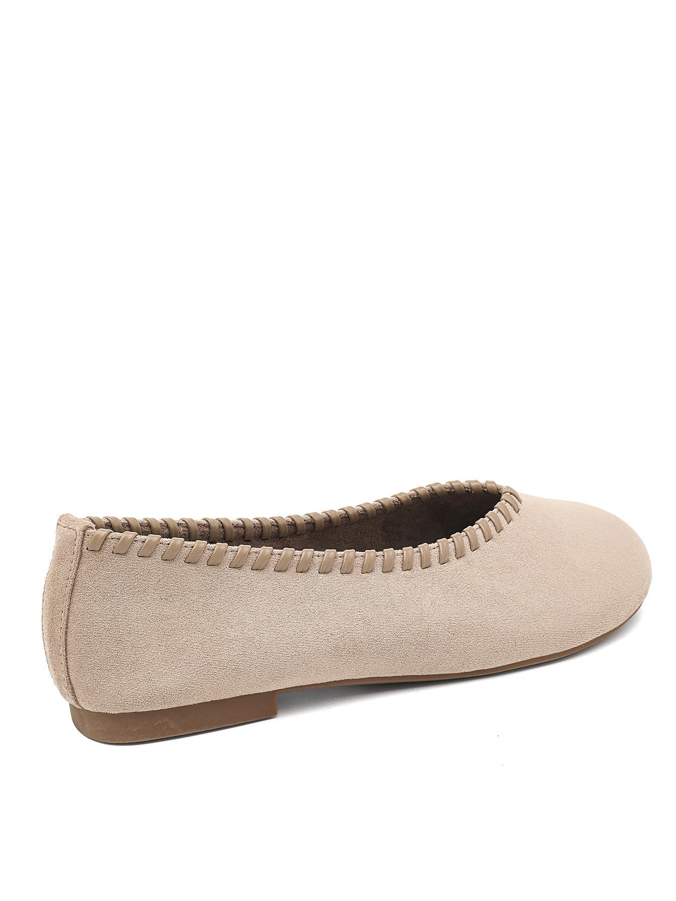 SIENA | MOCASINES PLANOS MUJER CAQUI ANTELINA COSTURA VISTA