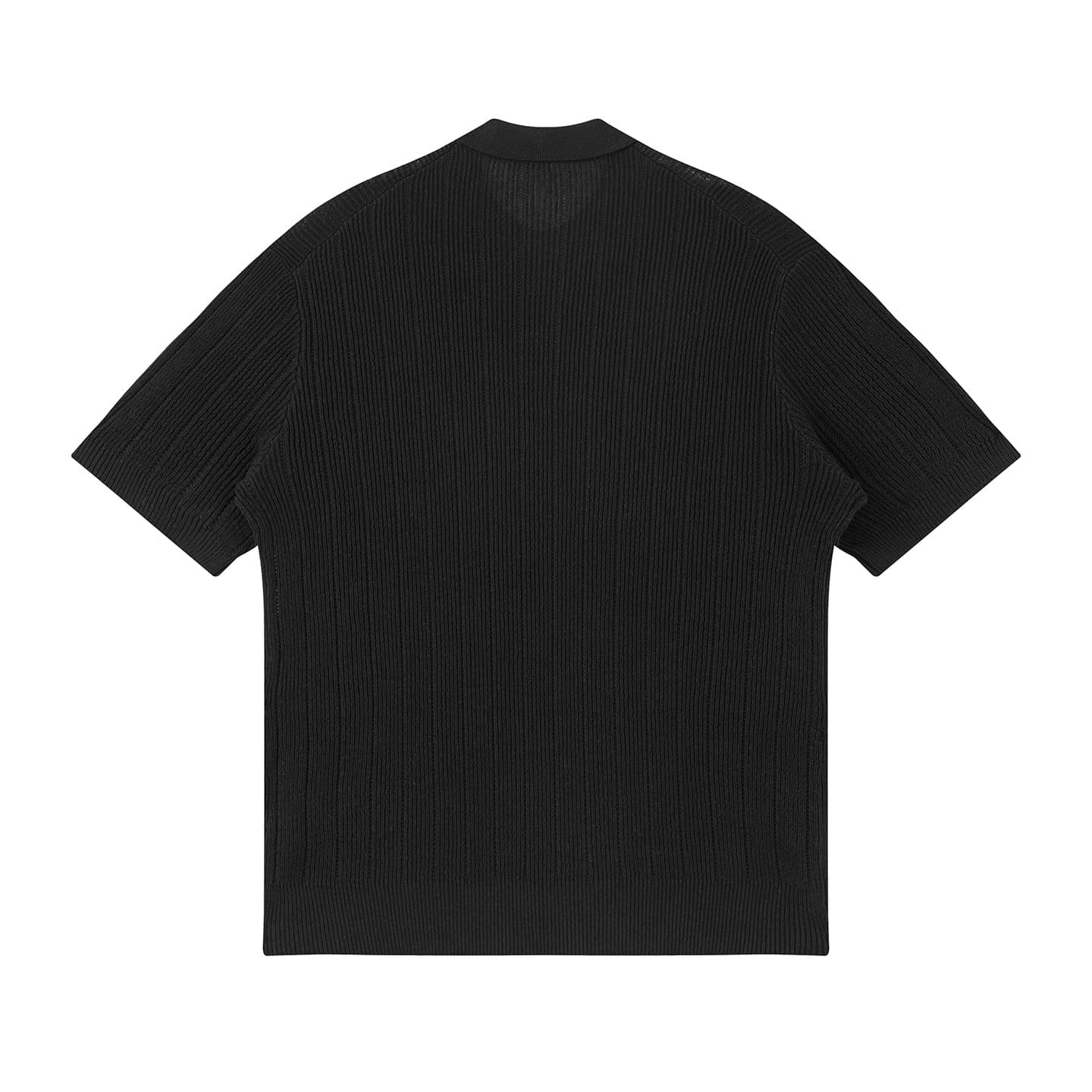 SESTRI | POLO HOMBRE DE LINO CANALÉ GRUESO CUELLO ABIERTO
