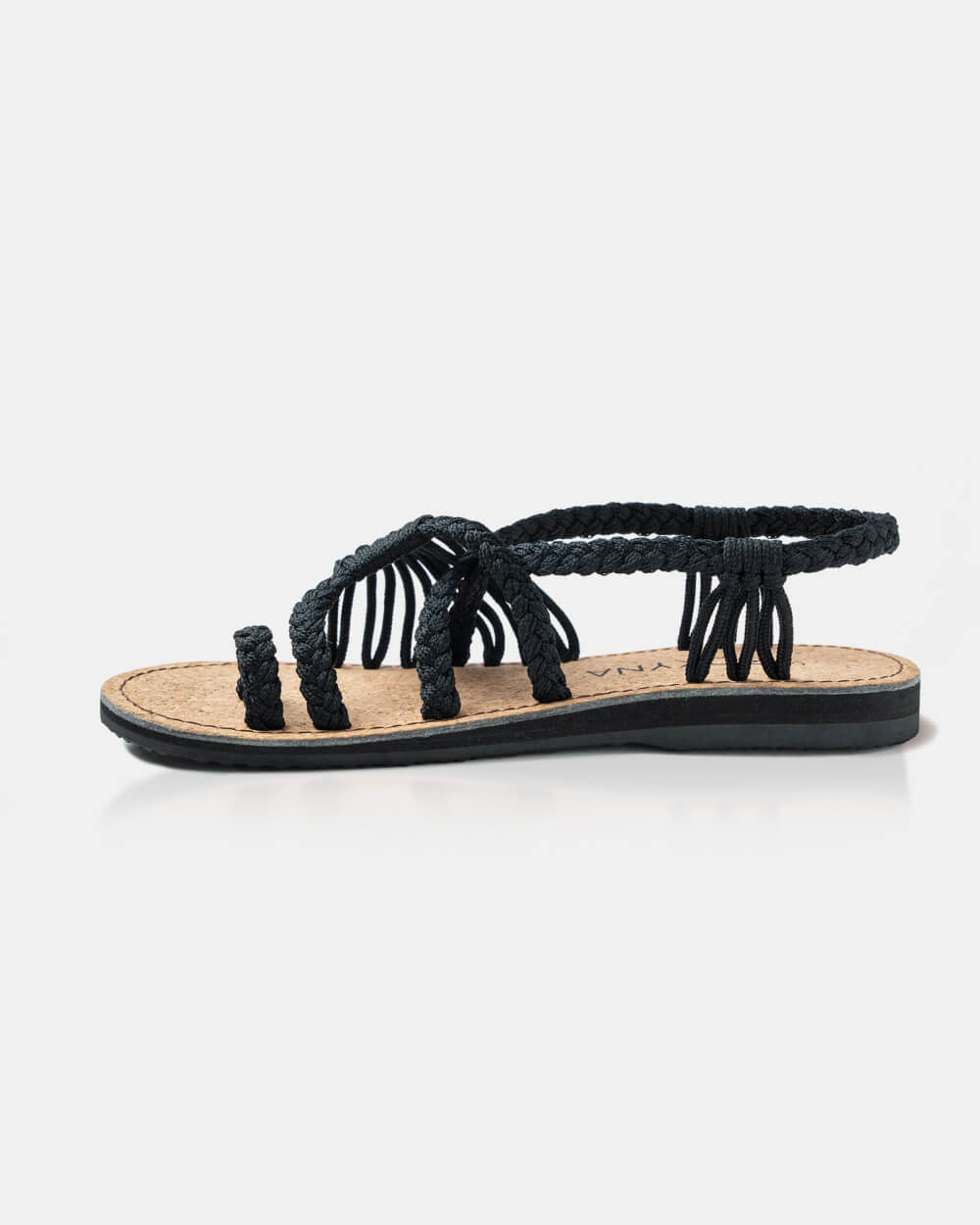 SOULMATE | SANDALIAS MUJER NEGRAS TIRA ANCHA SUELA ACOLCHADA