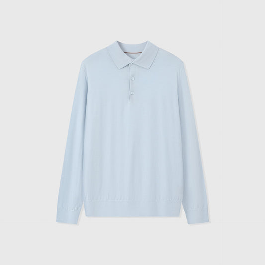 WETHERBY | POLO HOMBRE DE LANA MANGA LARGA CUELLO DE PUNTO