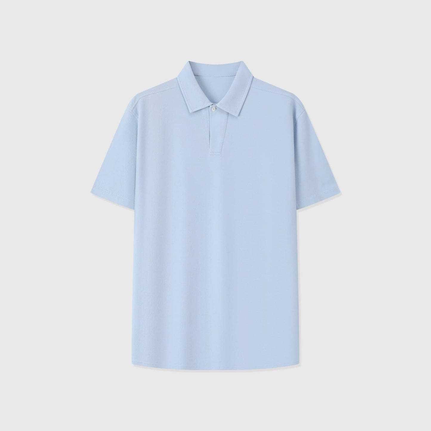 LIPARI | POLO HOMBRE DE ALGODÓN PIQUÉ UN BOTÓN CUELLO CANALÉ