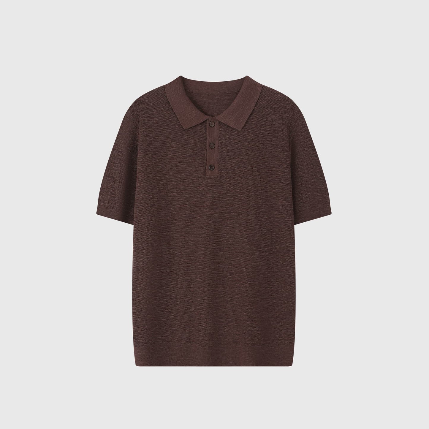 CORTONA | POLO HOMBRE PUNTO ESPIGA BOTONES EFECTO ASTA