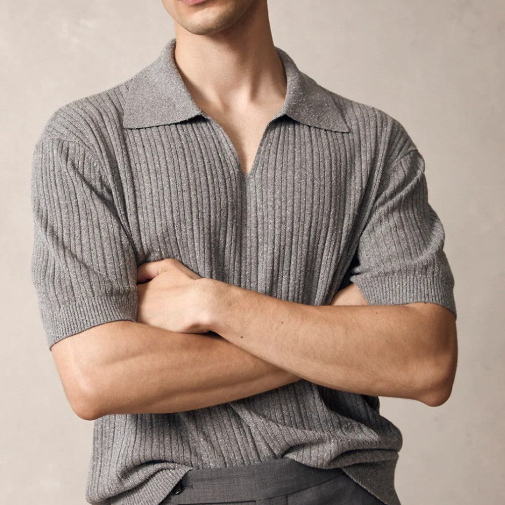 KENSINGTON | POLO HOMBRE CUELLO PICO SIN BOTONES PUNTO SUAVE