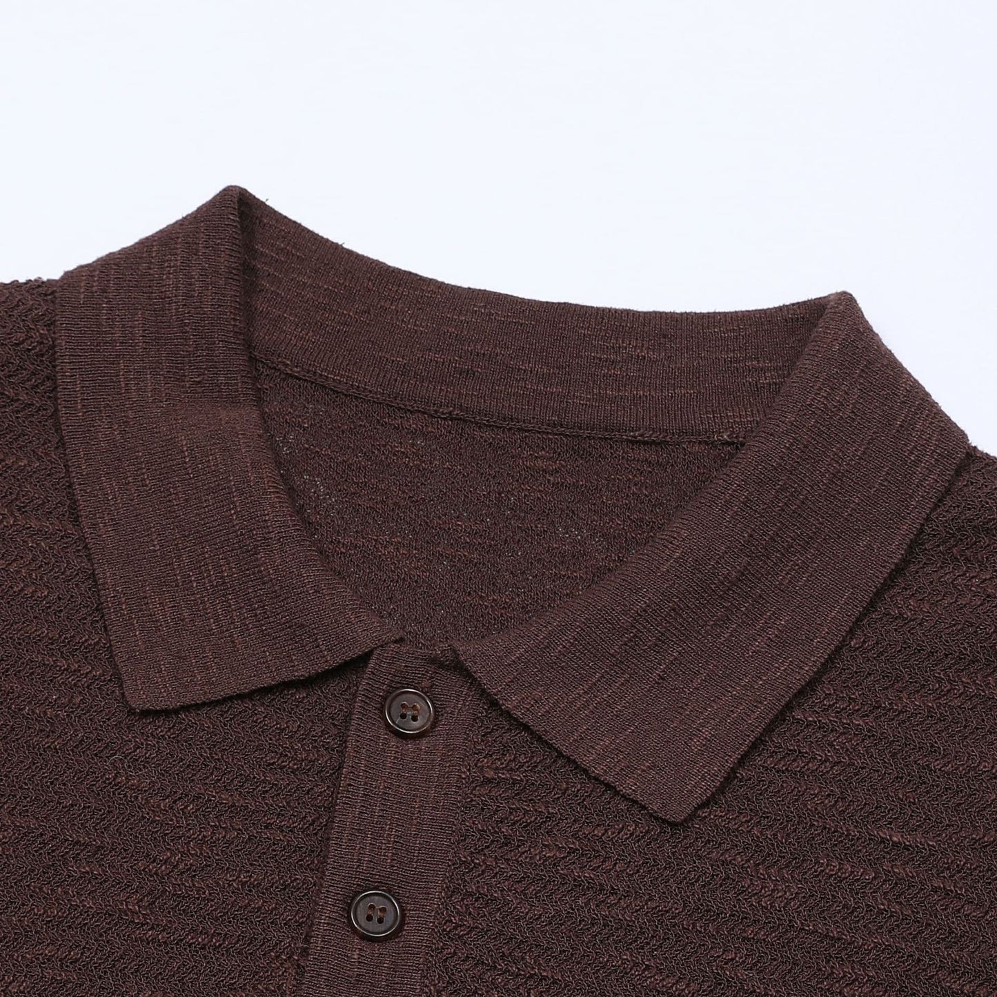 CORTONA | POLO HOMBRE PUNTO ESPIGA BOTONES EFECTO ASTA
