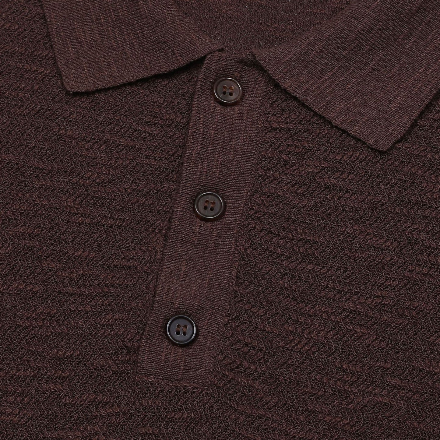 CORTONA | POLO HOMBRE PUNTO ESPIGA BOTONES EFECTO ASTA