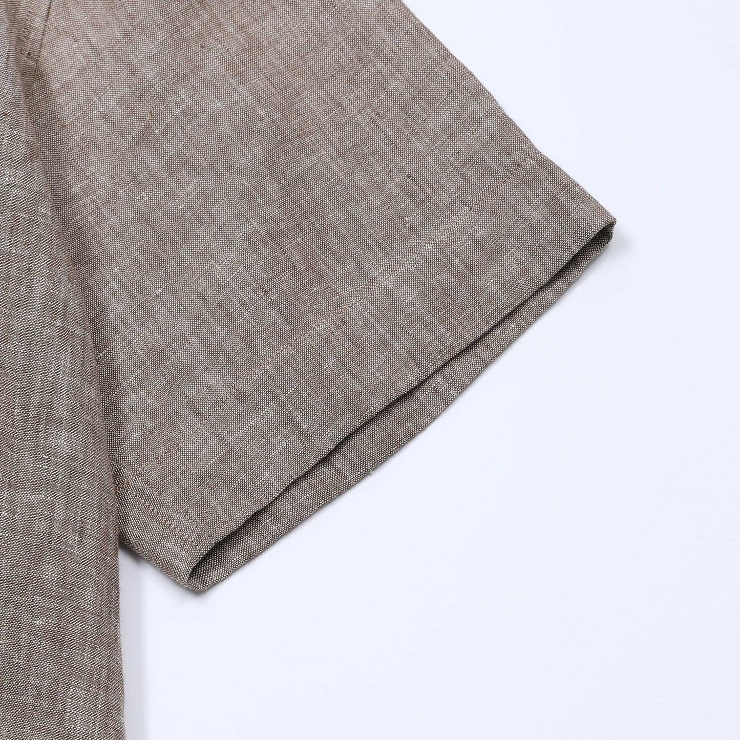 PONZA | CAMISA HOMBRE 100% LINO CUELLO CAMPERO CON BOLSILLO