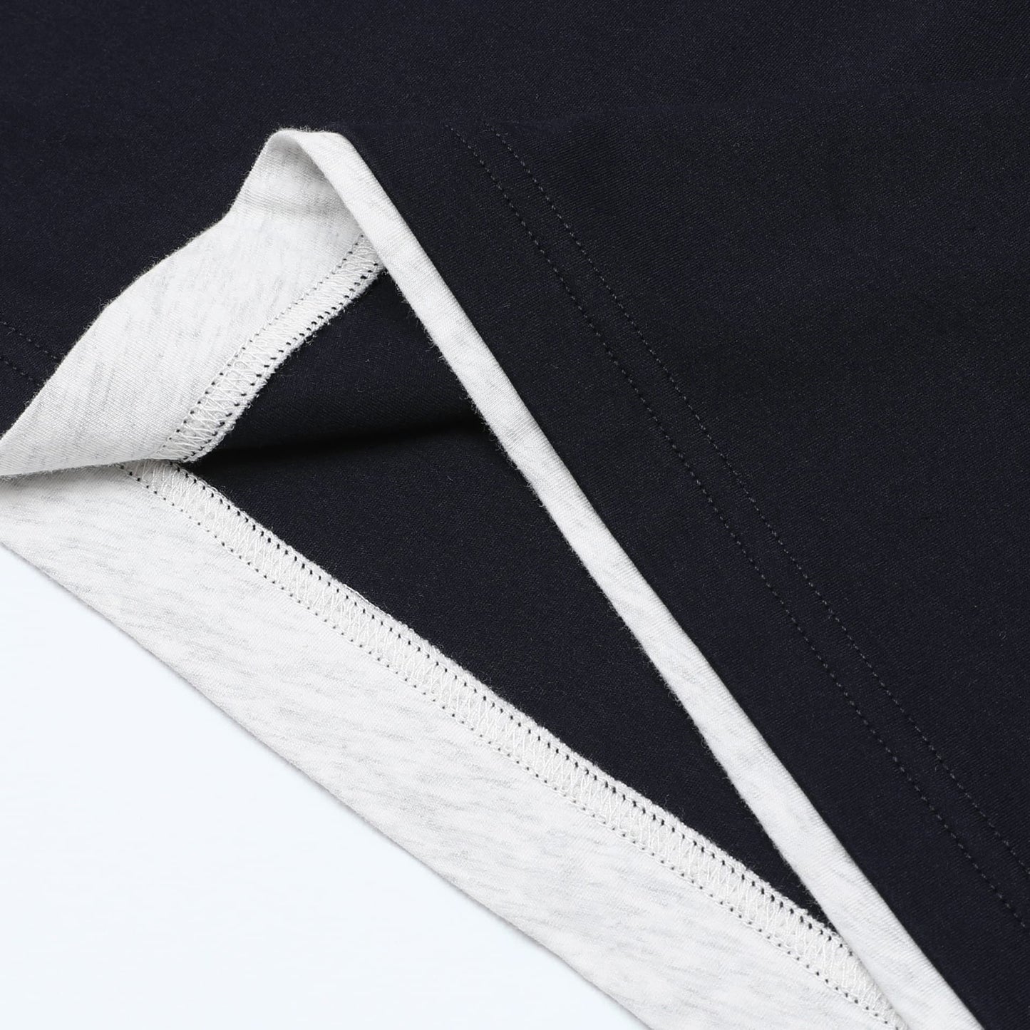 LERICI | CAMISETA HOMBRE DOBLE CAPA CUELLO Y BAJO EN CONTRASTE