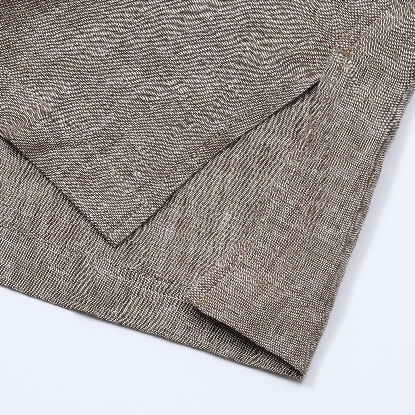 PONZA | CAMISA HOMBRE 100% LINO CUELLO CAMPERO CON BOLSILLO