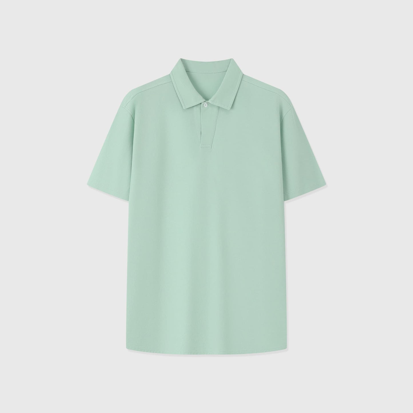 LIPARI | POLO HOMBRE DE ALGODÓN PIQUÉ UN BOTÓN CUELLO CANALÉ
