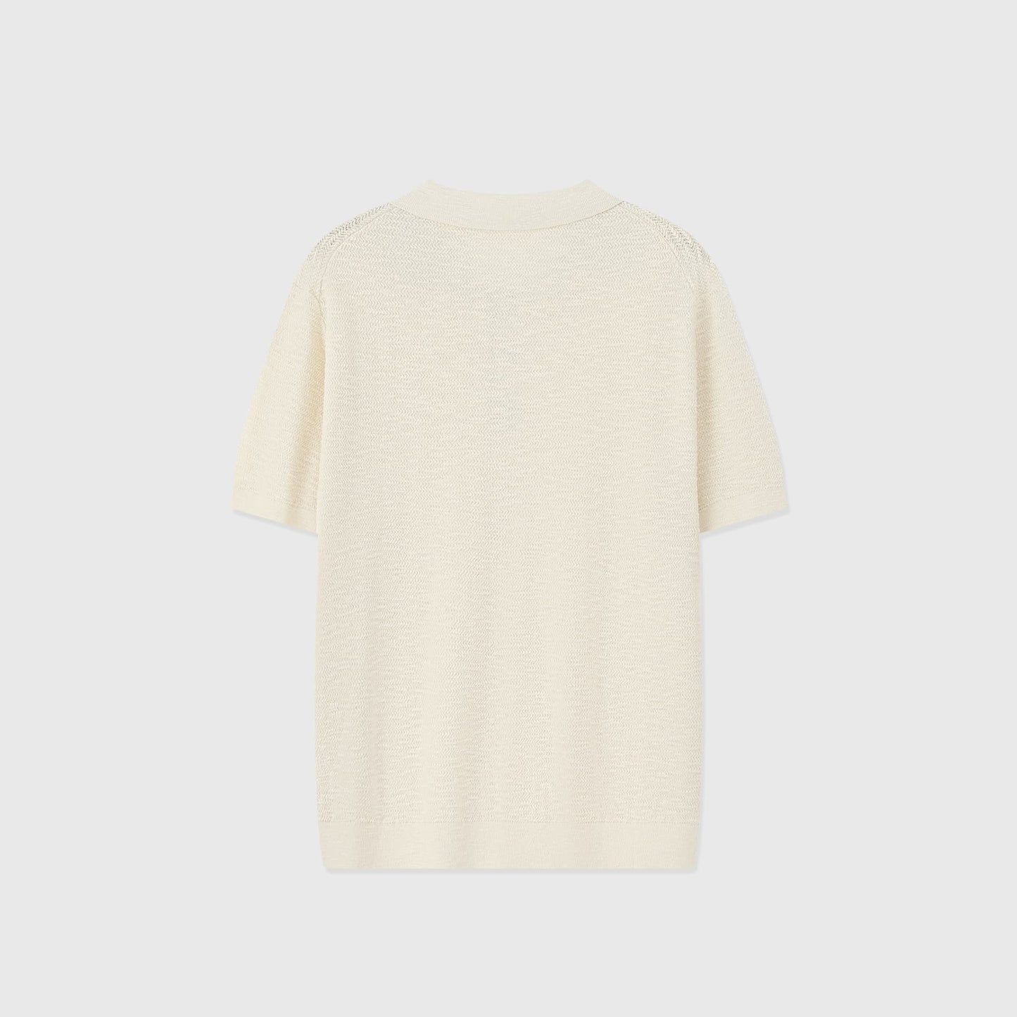 CORTONA | POLO HOMBRE PUNTO ESPIGA BOTONES EFECTO ASTA