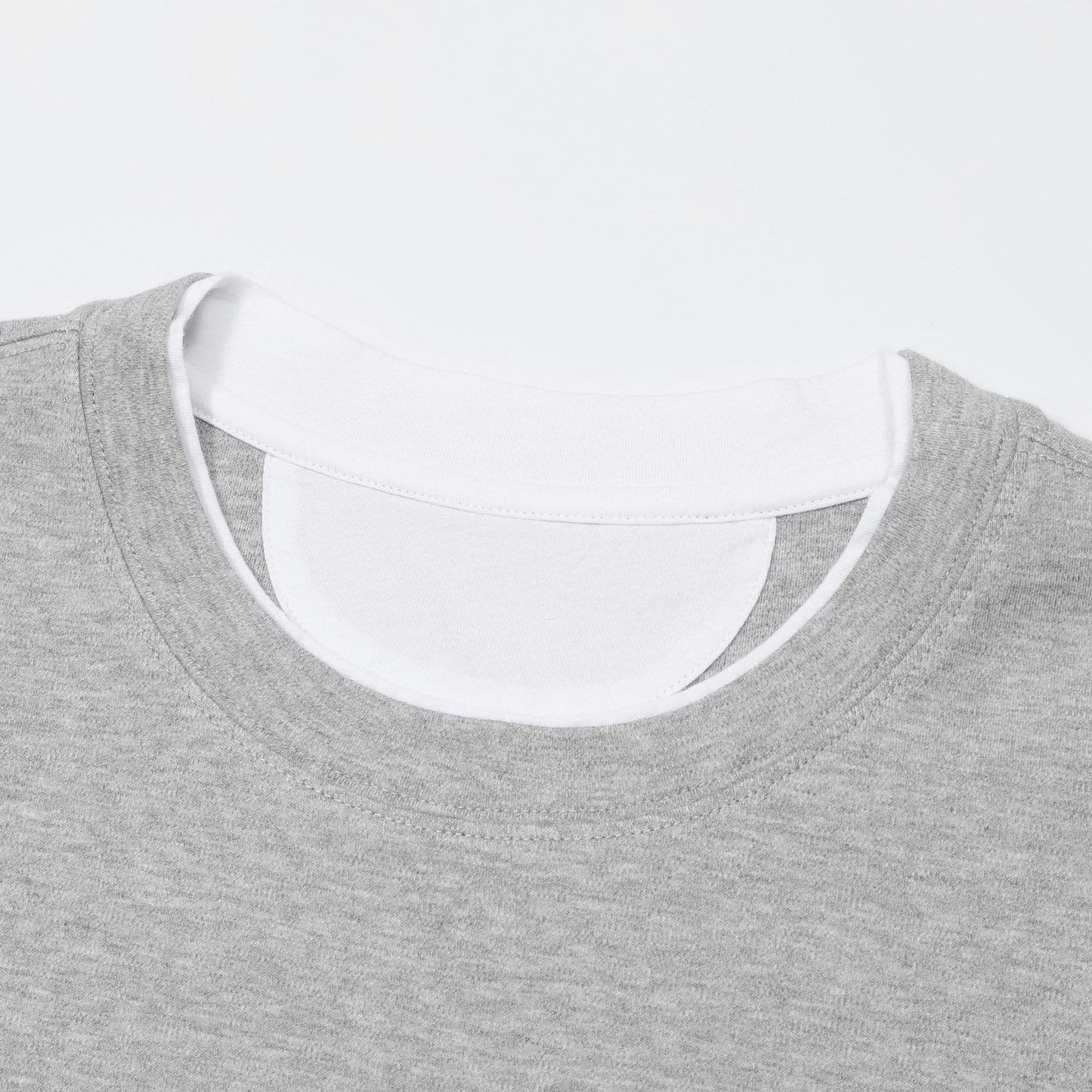 LERICI | CAMISETA HOMBRE DOBLE CAPA CUELLO Y BAJO EN CONTRASTE