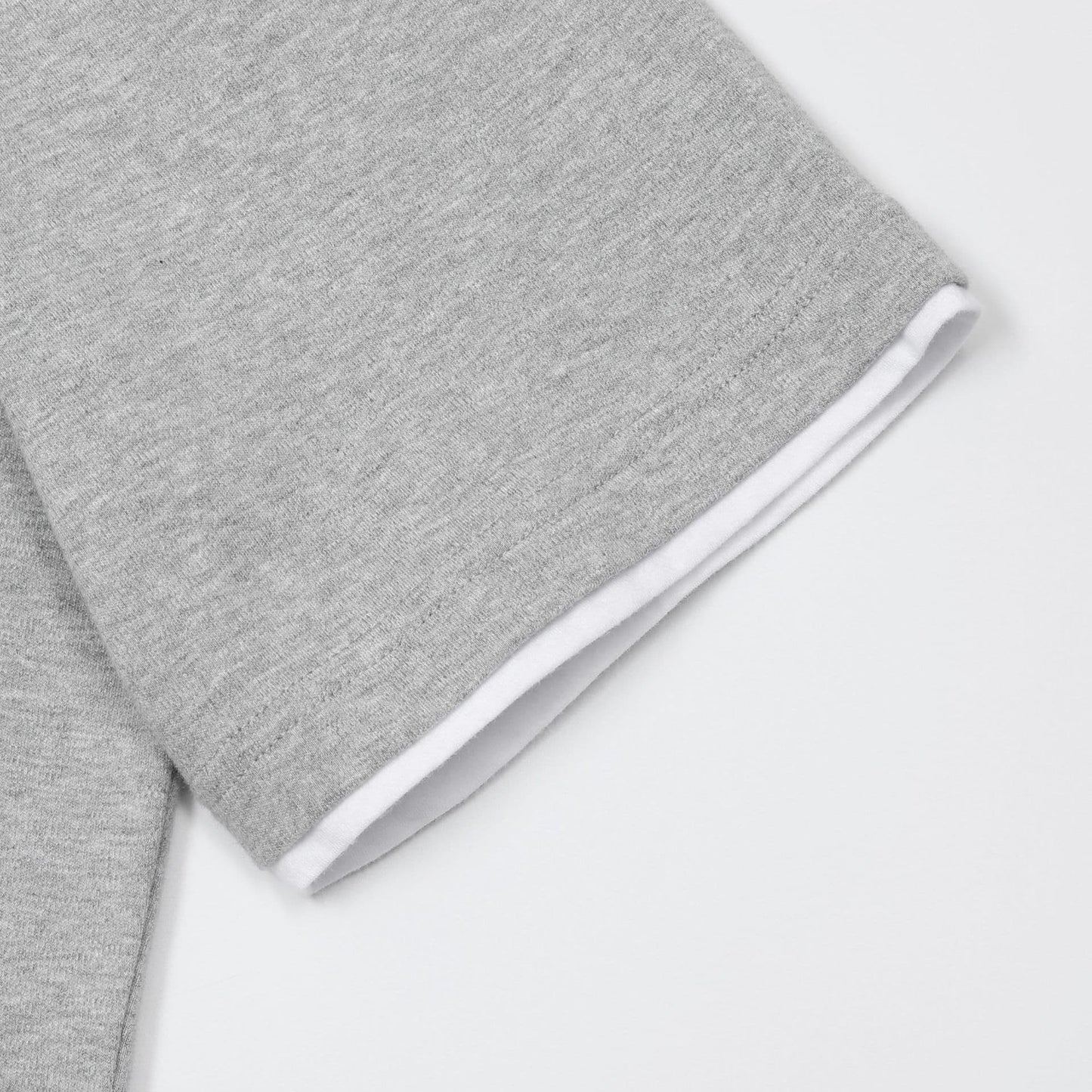 LERICI | CAMISETA HOMBRE DOBLE CAPA CUELLO Y BAJO EN CONTRASTE