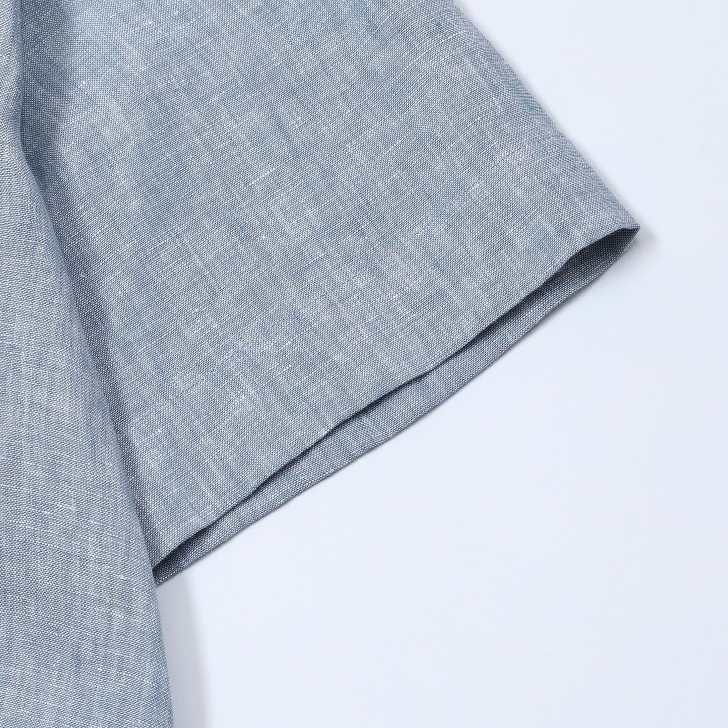 PONZA | CAMISA HOMBRE 100% LINO CUELLO CAMPERO CON BOLSILLO