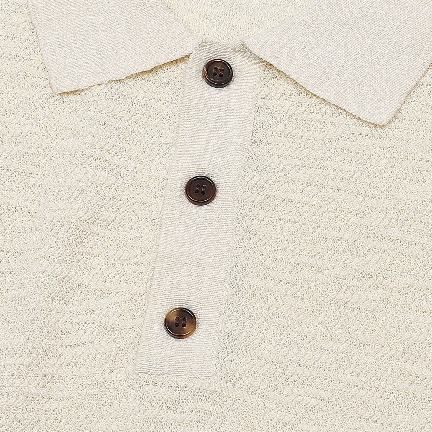 CORTONA | POLO HOMBRE PUNTO ESPIGA BOTONES EFECTO ASTA