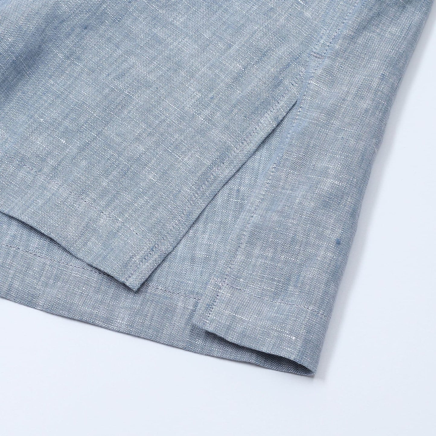 PONZA | CAMISA HOMBRE 100% LINO CUELLO CAMPERO CON BOLSILLO