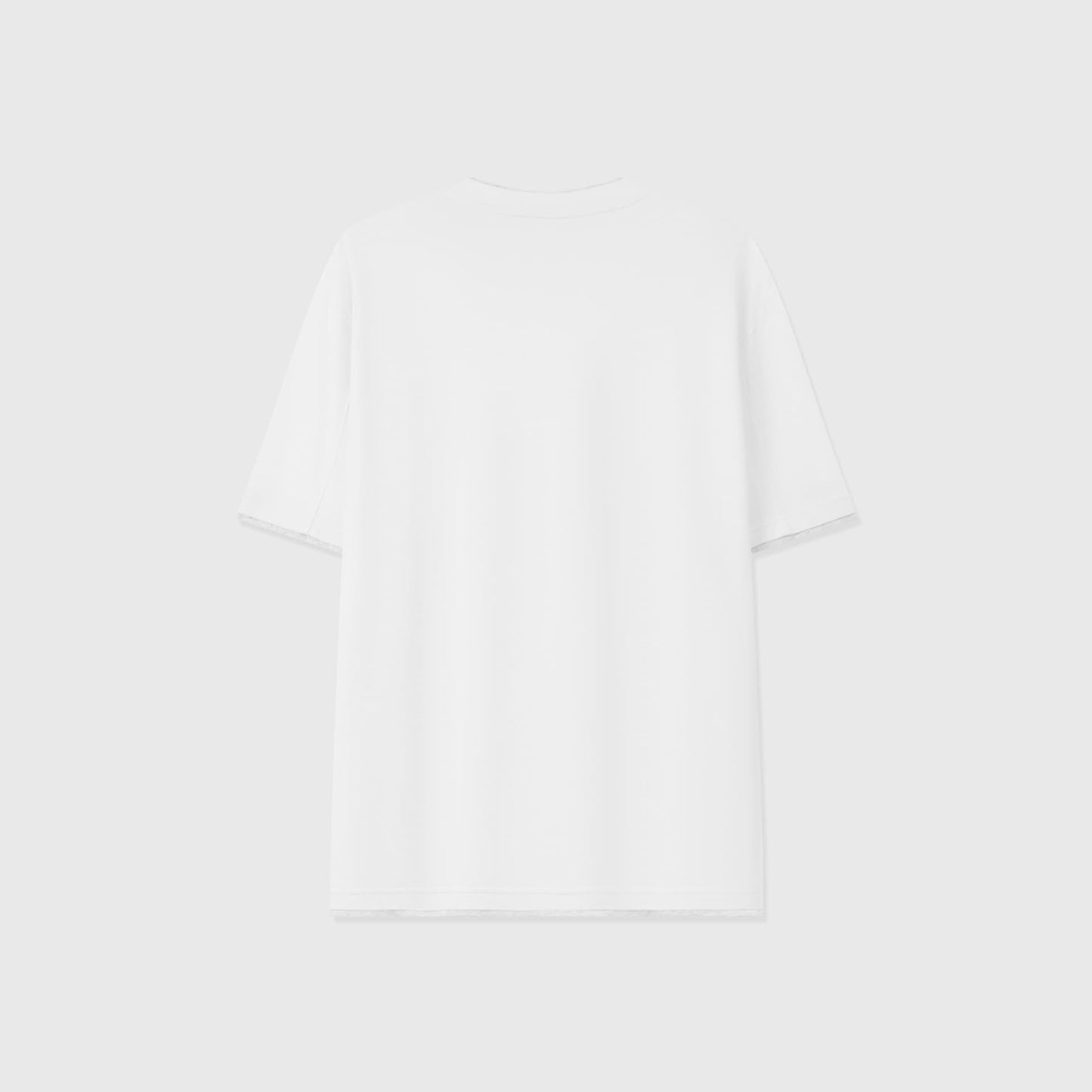 LERICI | CAMISETA HOMBRE DOBLE CAPA CUELLO Y BAJO EN CONTRASTE