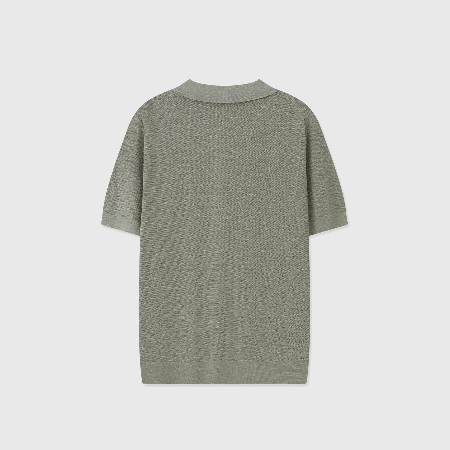 CORTONA | POLO HOMBRE PUNTO ESPIGA BOTONES EFECTO ASTA