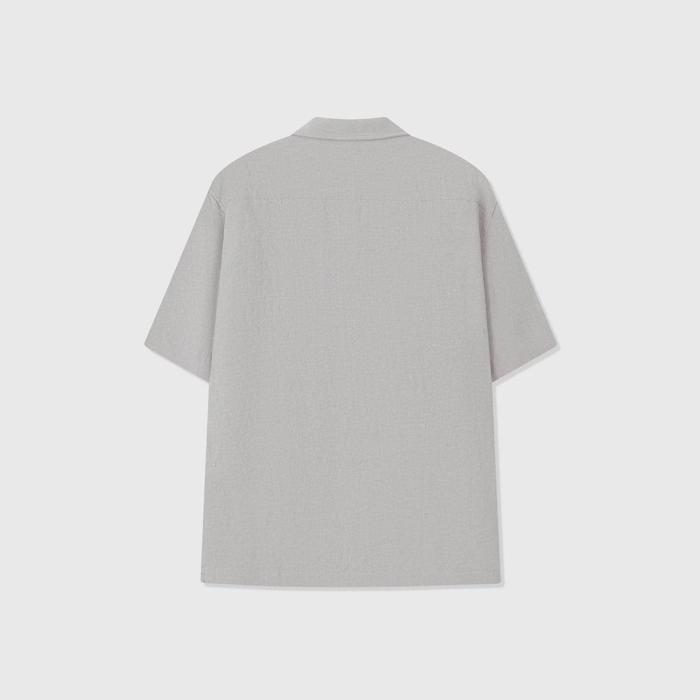 PONZA | CAMISA HOMBRE 100% LINO CUELLO CAMPERO CON BOLSILLO