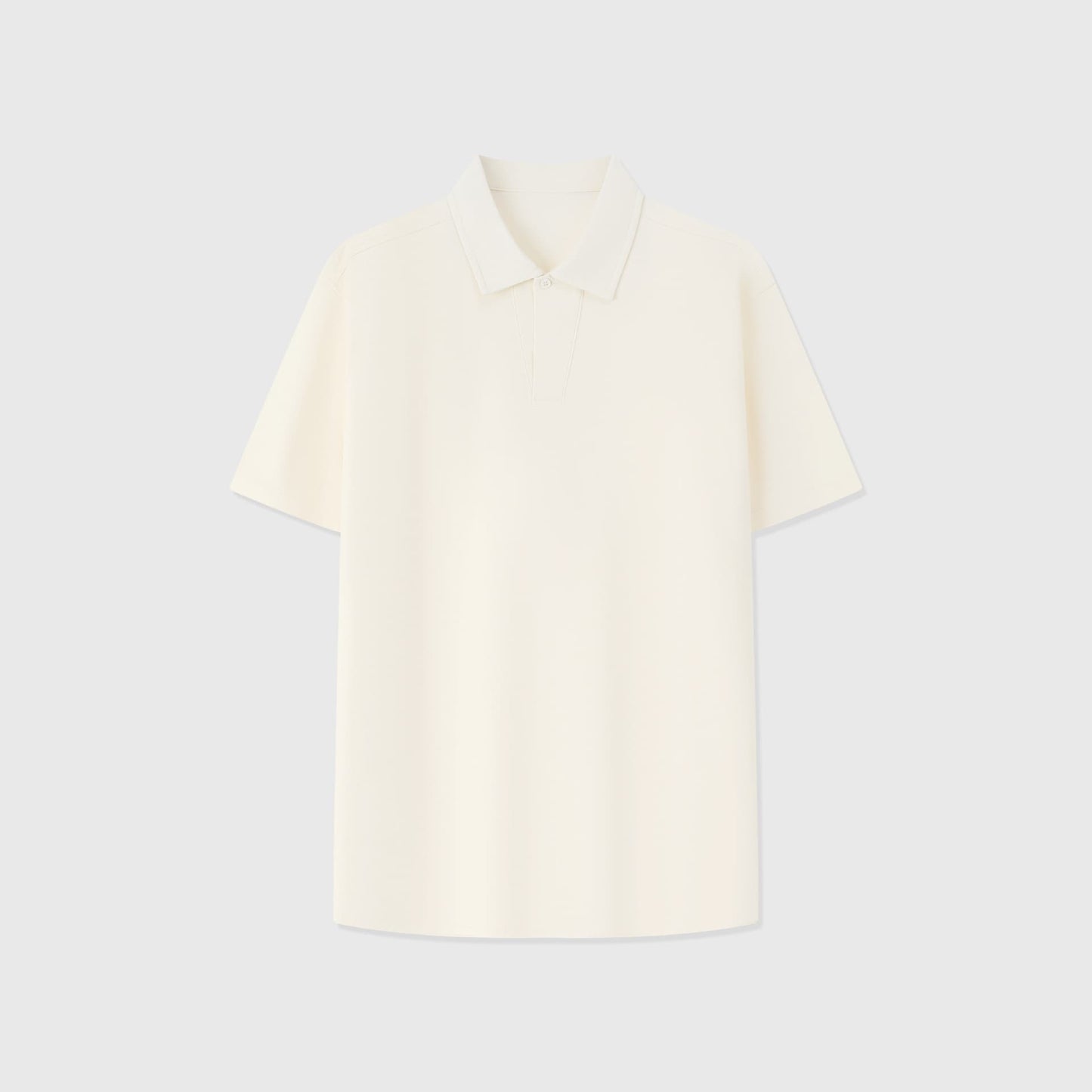 LIPARI | POLO HOMBRE DE ALGODÓN PIQUÉ UN BOTÓN CUELLO CANALÉ