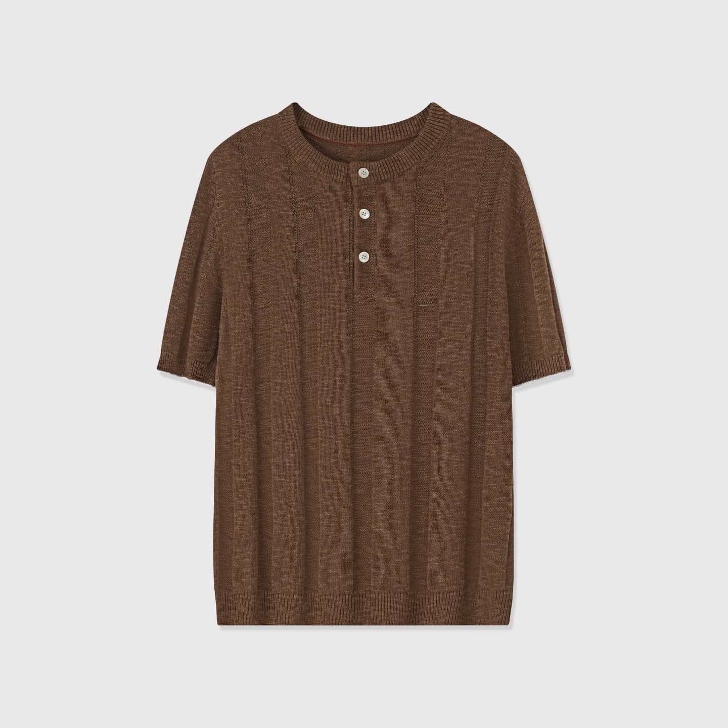 SORRENTO | JERSÉY HOMBRE CUELLO HENLEY PUNTO TRENZADO CANALÉ