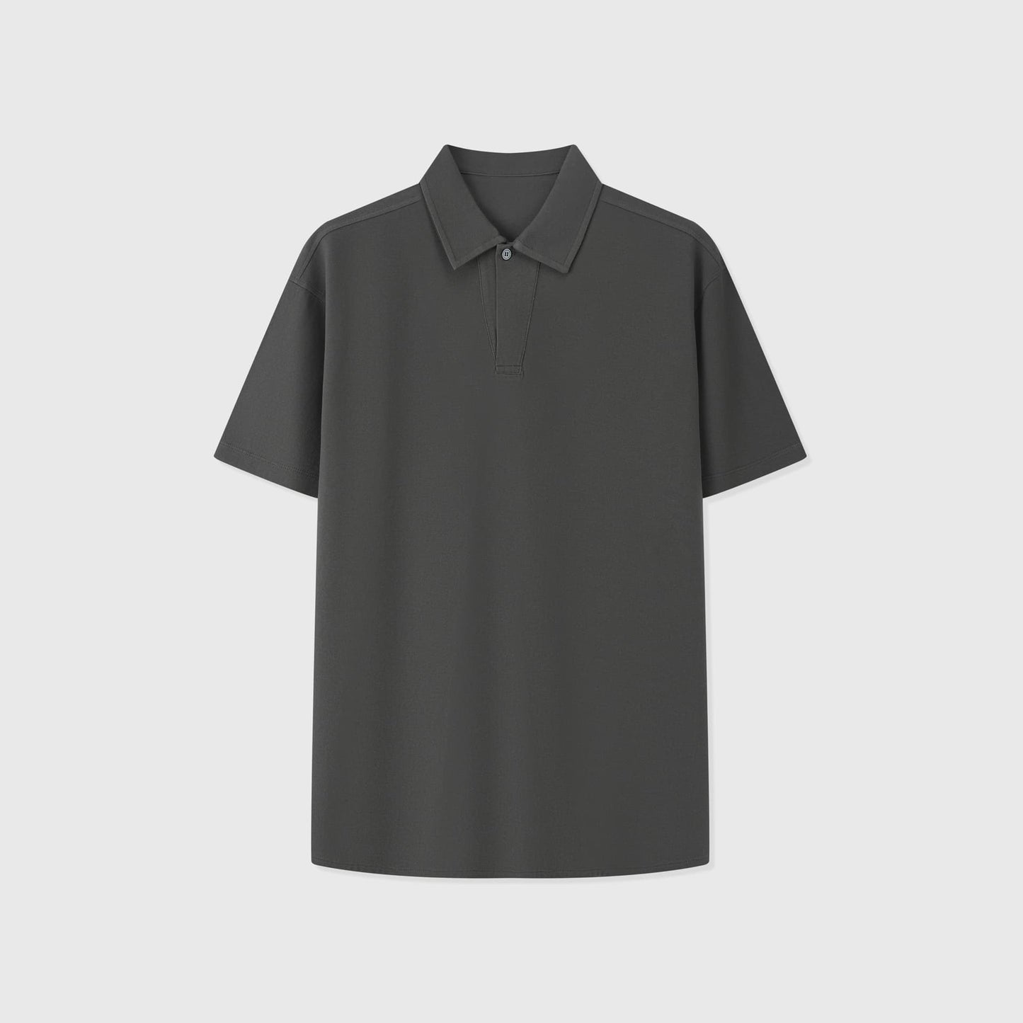 LIPARI | POLO HOMBRE DE ALGODÓN PIQUÉ UN BOTÓN CUELLO CANALÉ