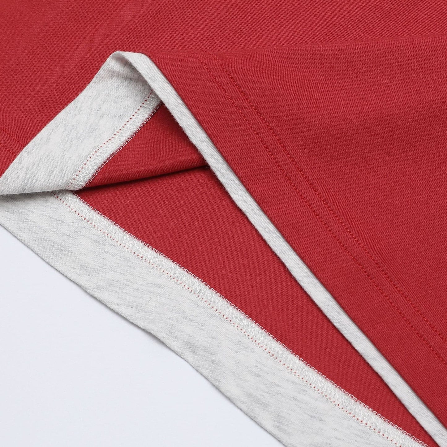 LERICI | CAMISETA HOMBRE DOBLE CAPA CUELLO Y BAJO EN CONTRASTE