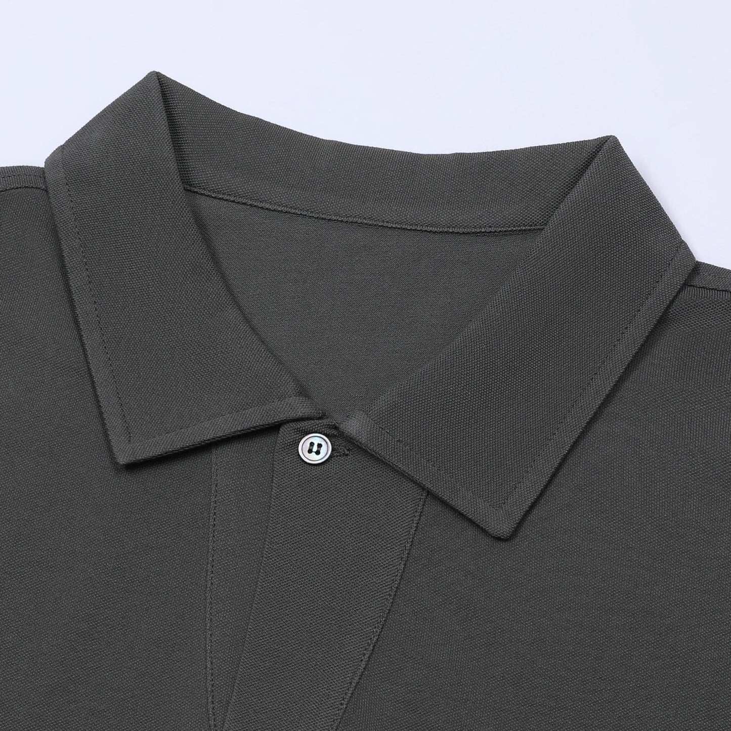 LIPARI | POLO HOMBRE DE ALGODÓN PIQUÉ UN BOTÓN CUELLO CANALÉ