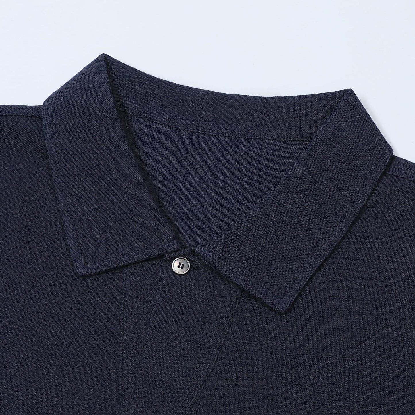 LIPARI | POLO HOMBRE DE ALGODÓN PIQUÉ UN BOTÓN CUELLO CANALÉ