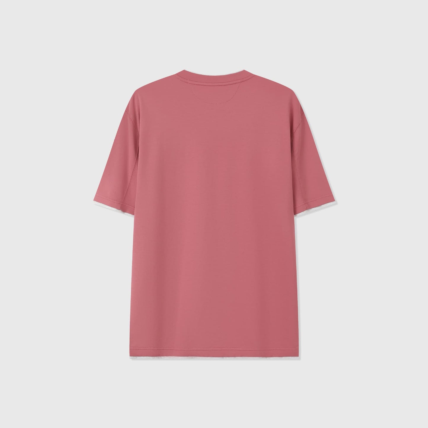 LERICI | CAMISETA HOMBRE DOBLE CAPA CUELLO Y BAJO EN CONTRASTE