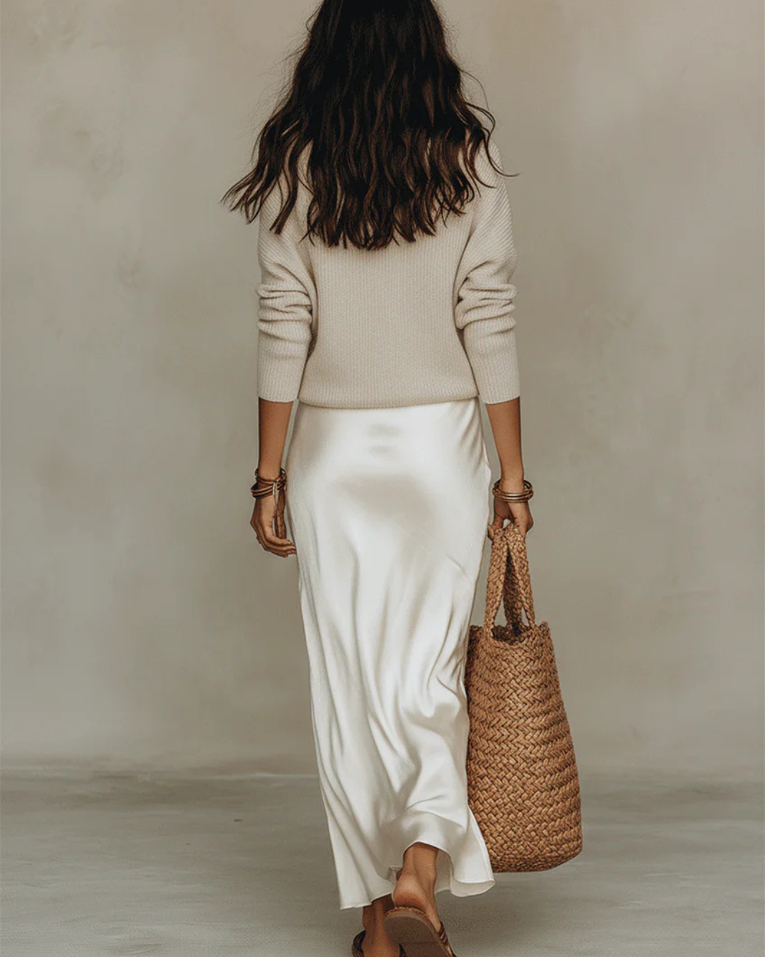 Anaïs | Vestido Midi Satinado Elegante Mujer