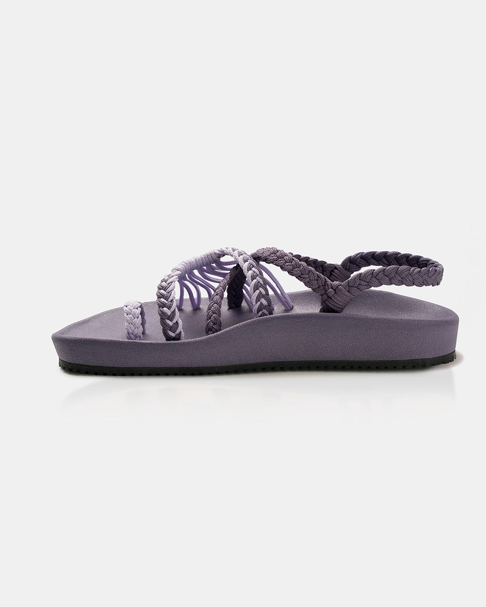 ELEVATE | SANDALIAS MUJER LILA TIRAS TRENZADAS ARCO ANATÓMICO