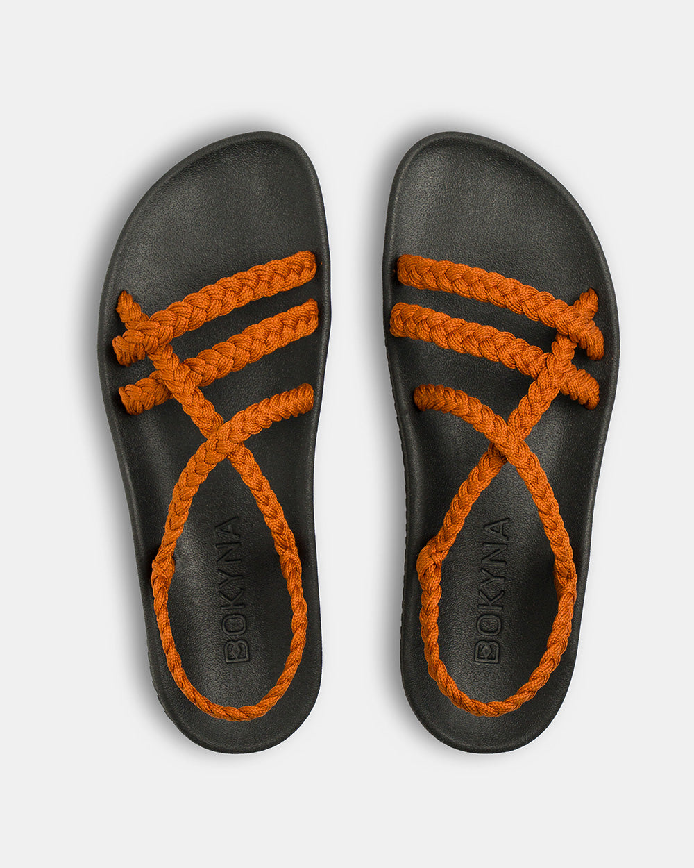 ELEVATE | SANDALIAS MUJER TERRACOTA TIRAS TRENZADAS ARCO ANATÓMICO
