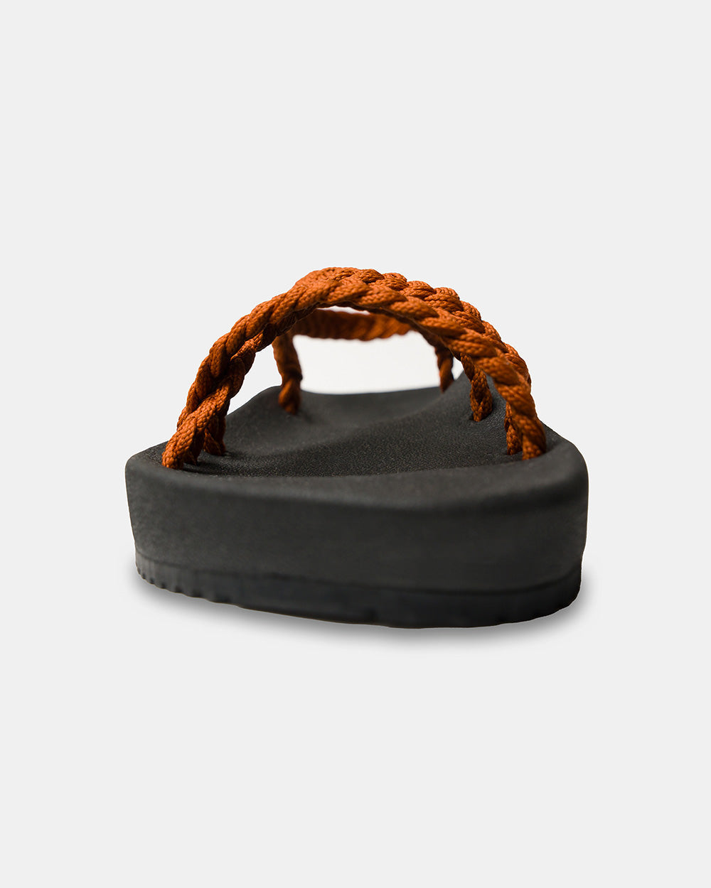 ELEVATE | SANDALIAS MUJER TERRACOTA TIRAS TRENZADAS ARCO ANATÓMICO