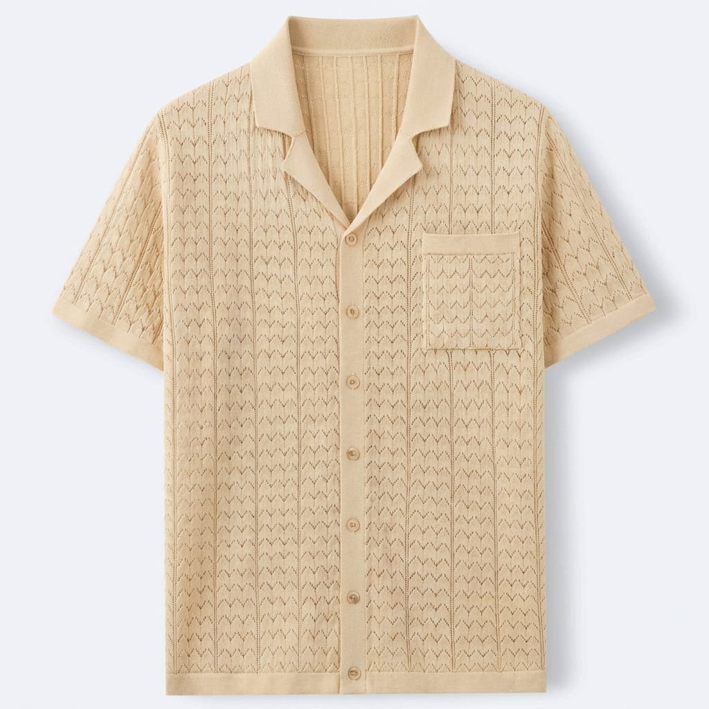 MARBELLA | POLO HOMBRE DE PUNTO JACQUARD CON BOLSILLO