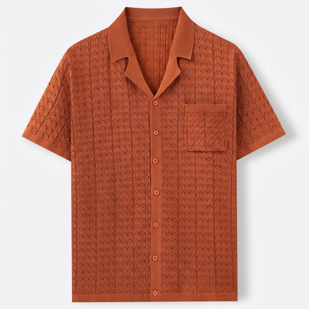 MARBELLA | POLO HOMBRE DE PUNTO JACQUARD CON BOLSILLO