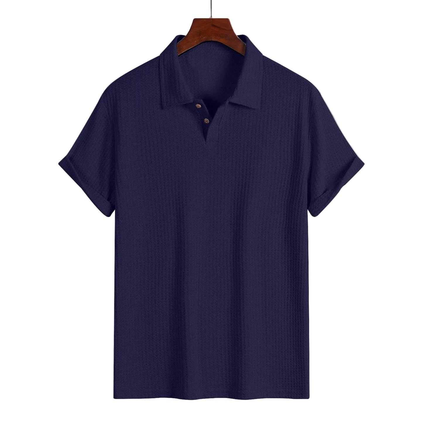 LIDO | POLO HOMBRE DE PUNTO GOFRE CUELLO ABIERTO MANGA CORTA