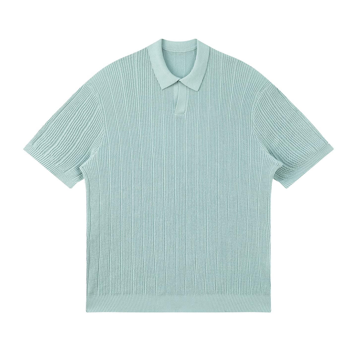 SESTRI | POLO HOMBRE DE LINO CANALÉ GRUESO CUELLO ABIERTO
