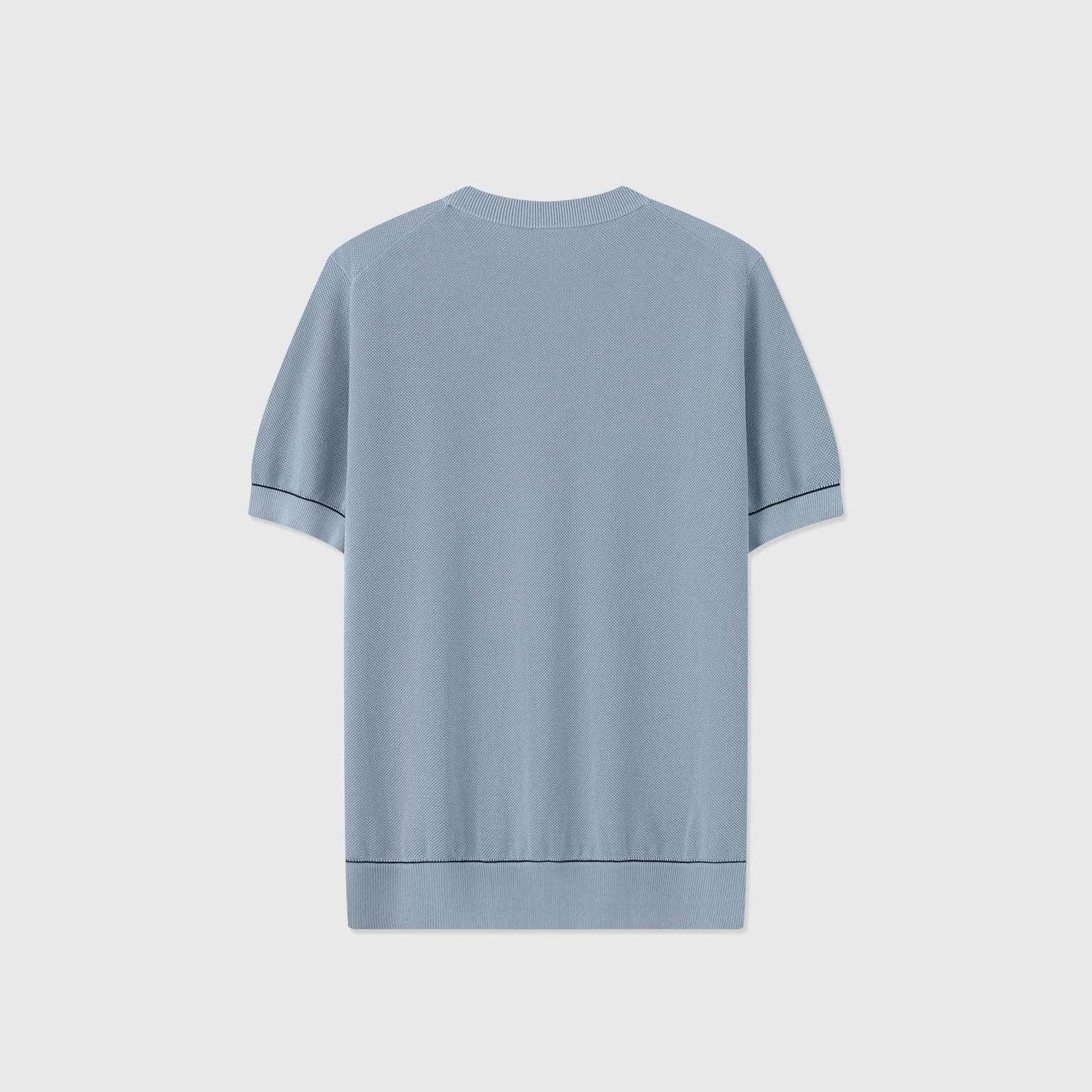 ARONA | CAMISETA HOMBRE DE PIQUÉ CON SEDA RIBETE EN CONTRASTE