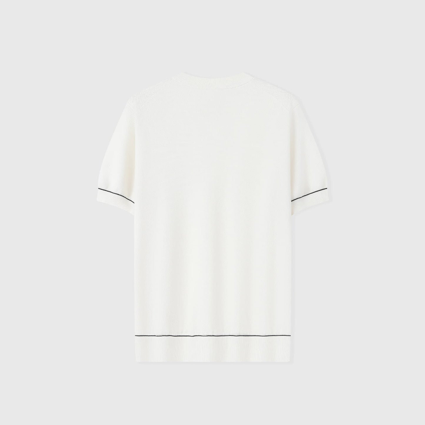 ARONA | CAMISETA HOMBRE DE PIQUÉ CON SEDA RIBETE EN CONTRASTE