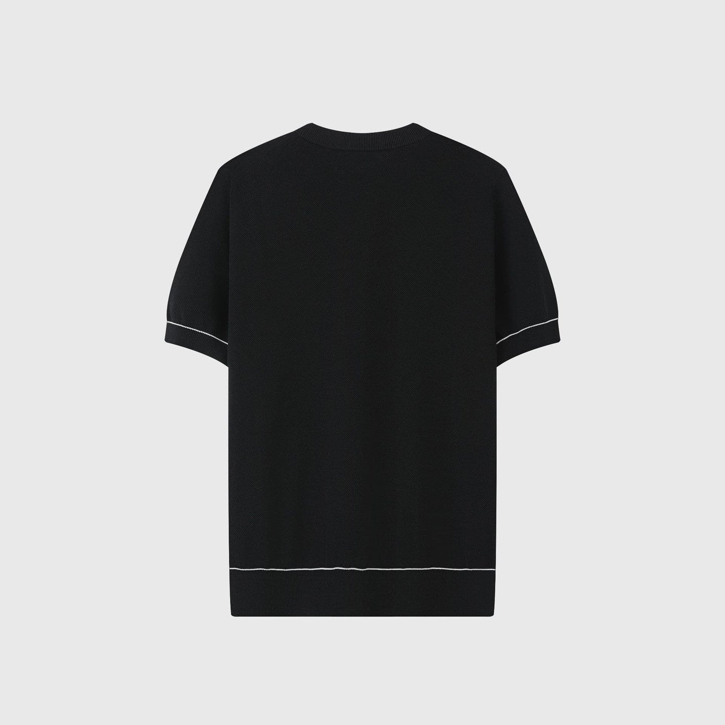 ARONA | CAMISETA HOMBRE DE PIQUÉ CON SEDA RIBETE EN CONTRASTE