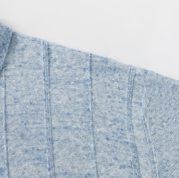 PARAGGI | POLO HOMBRE DE LINO Y CÁÑAMO CANALÉ VERTICAL