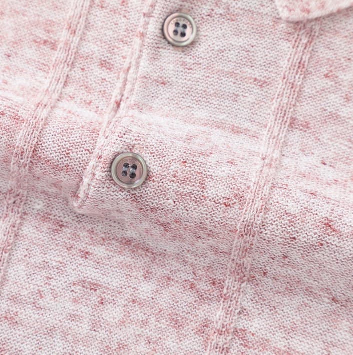 PARAGGI | POLO HOMBRE DE LINO Y CÁÑAMO CANALÉ VERTICAL