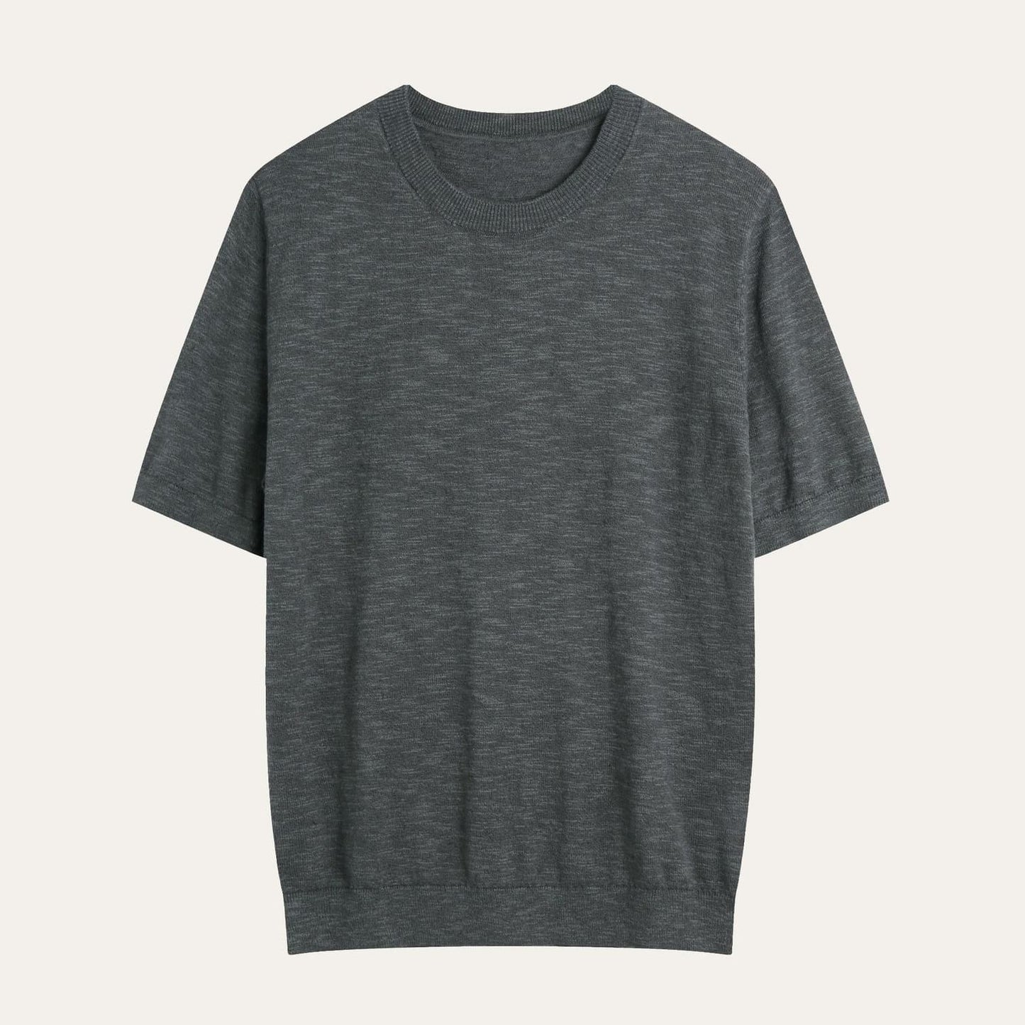 MASSA | CAMISETA HOMBRE DE LINO Y ALGODÓN PUNTO FINO