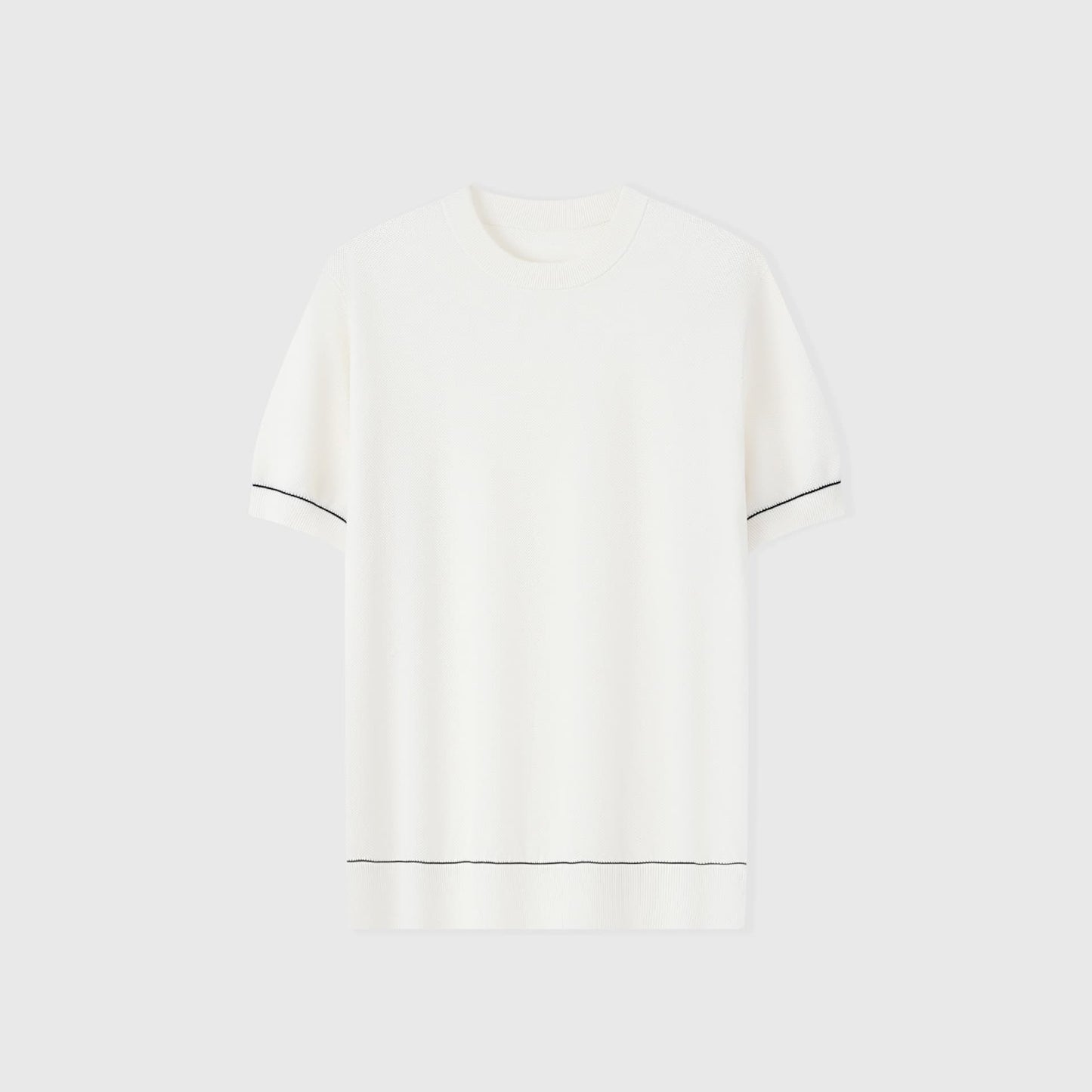 ARONA | CAMISETA HOMBRE DE PIQUÉ CON SEDA RIBETE EN CONTRASTE