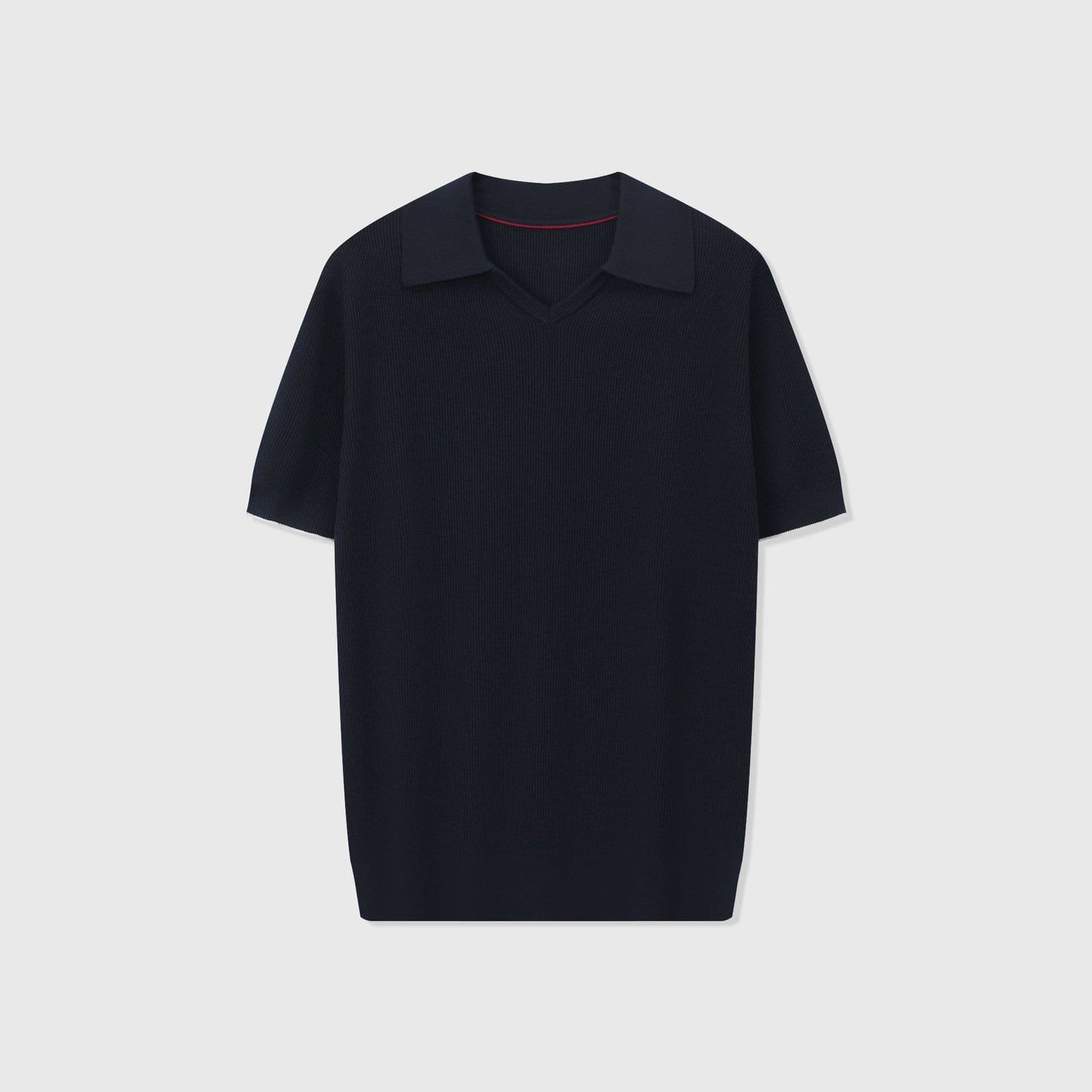 SOLARO | POLO HOMBRE DE PUNTO CUELLO ABIERTO SIN BOTONES