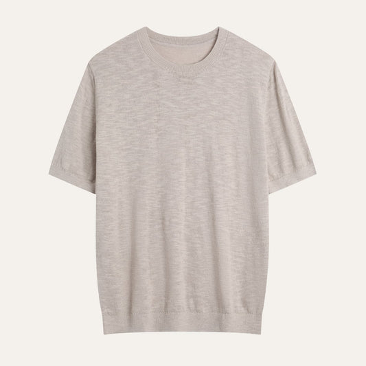 MASSA | CAMISETA HOMBRE DE LINO Y ALGODÓN PUNTO FINO