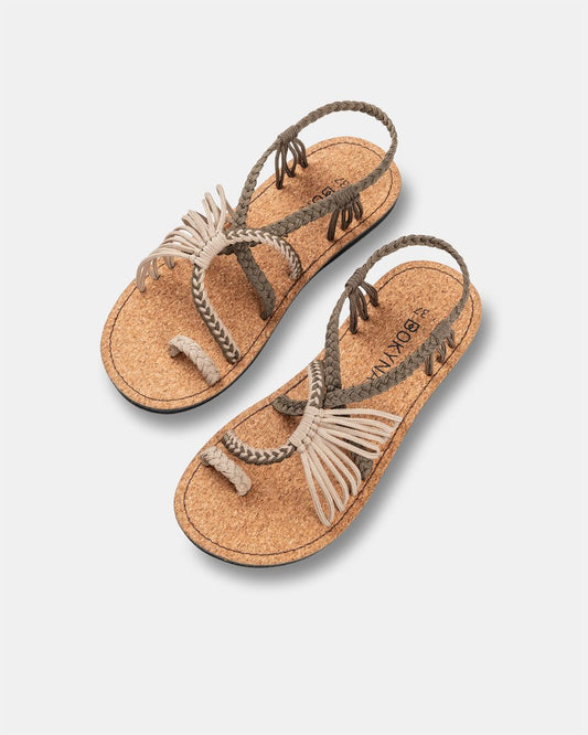 SOULMATE | SANDALIAS MUJER ARENA SUELA DE CORCHO TIRA ANCHA